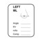 Nevs Mammography Labels - Left ML 1-1/4" x 1" XM-5 - alternate 1